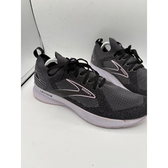 Brooks Levitate 5 Women's Running Shoes Stealth Fit Gray Pink Sneakers Size 11 - Picture 3 of 8